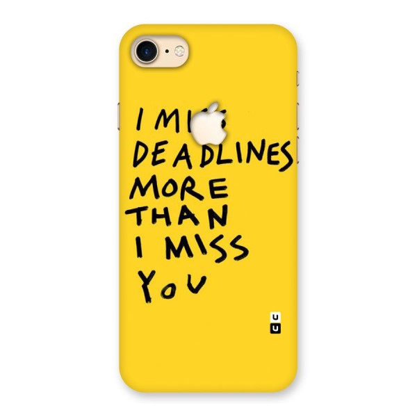 Deadlines Back Case for iPhone 7 Apple Cut