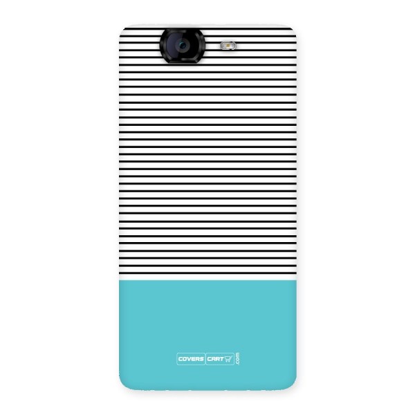 Deep Sky Blue Stripes Back Case for Canvas Knight A350