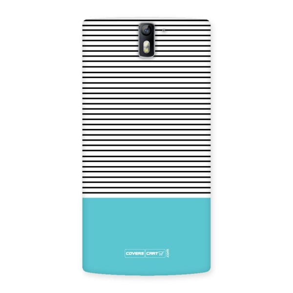 Deep Sky Blue Stripes Back Case for One Plus One