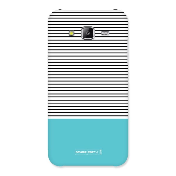 Deep Sky Blue Stripes Back Case for Samsung Galaxy J5