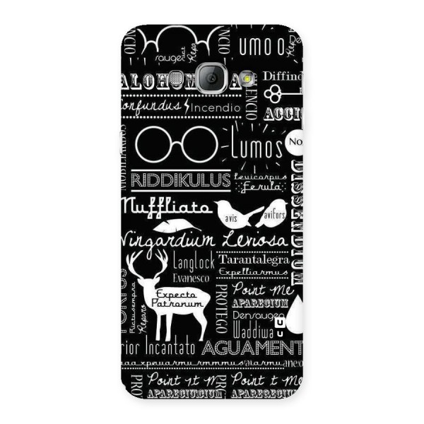 Deer Key Spell Back Case for Galaxy A8