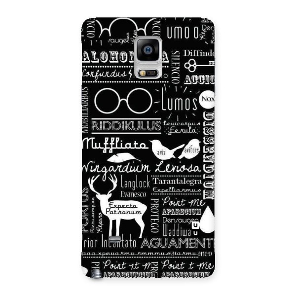 Deer Key Spell Back Case for Galaxy Note 4