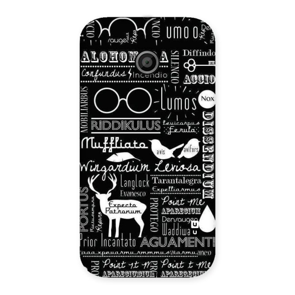 Deer Key Spell Back Case for Moto E