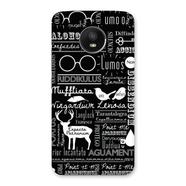 Deer Key Spell Back Case for Moto E4 Plus