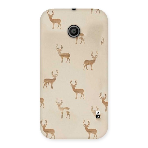 Deer Pattern Back Case for Moto E