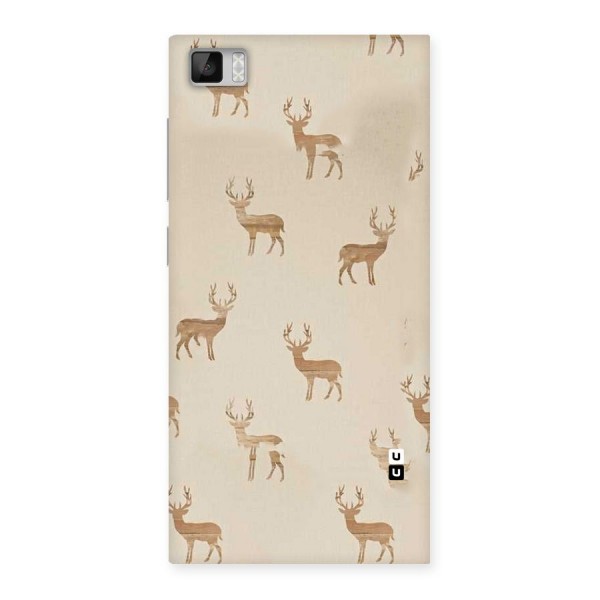 Deer Pattern Back Case for Xiaomi Mi3