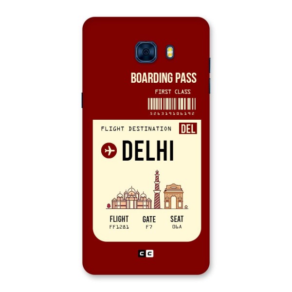 Delhi Boarding Pass Back Case for Galaxy C7 Pro