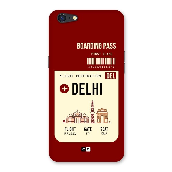 Delhi Boarding Pass Back Case for Oppo A71