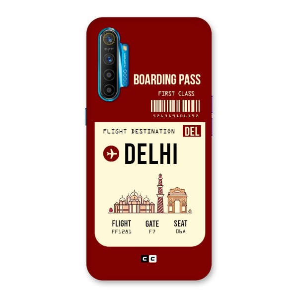 Delhi Boarding Pass Back Case for Realme XT