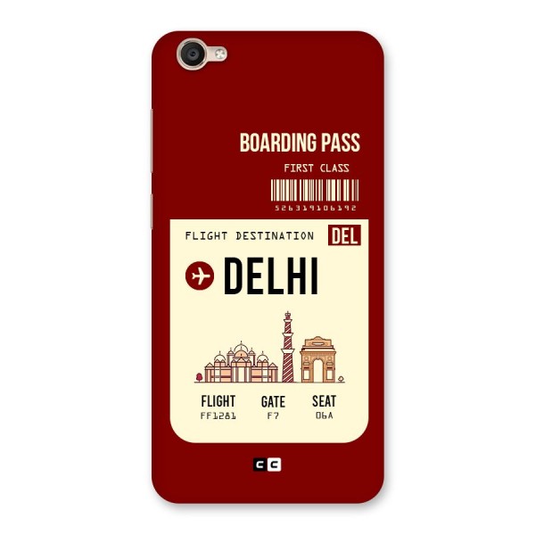 Delhi Boarding Pass Back Case for Vivo Y55s