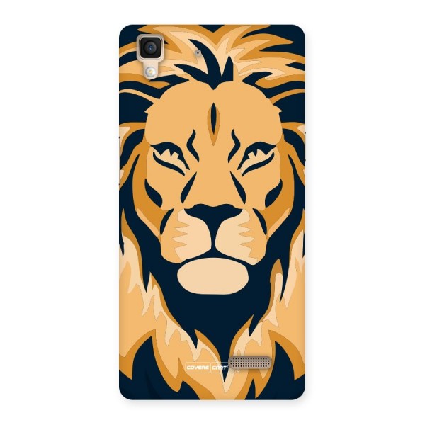 Designer Lion Back Case for Oppo R7