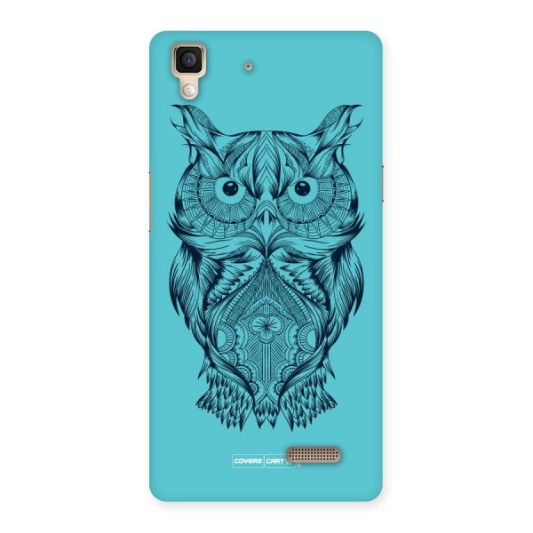 Designer Owl Back Case for Oppo R7