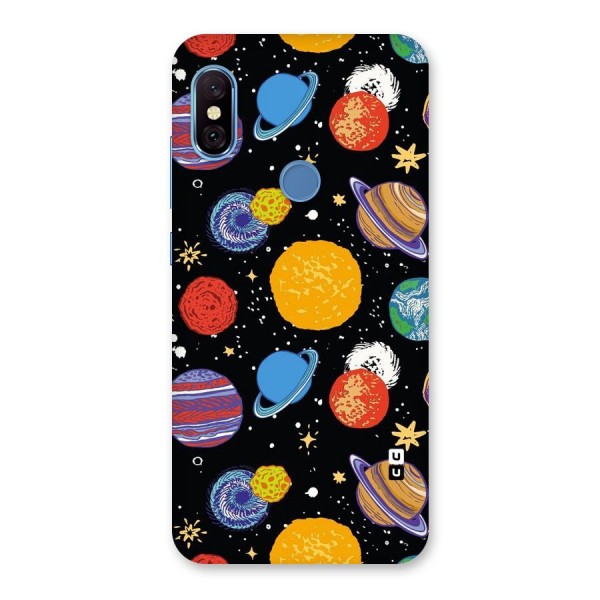 Designer Planets Back Case for Redmi Note 6 Pro