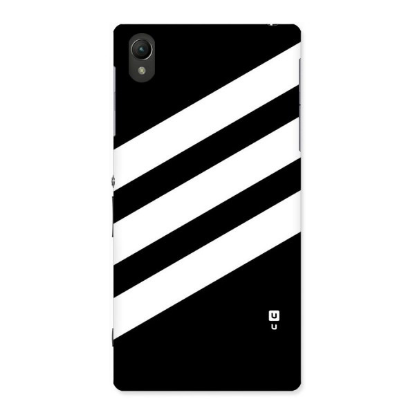 Diagonal Classic Stripes Back Case for Sony Xperia Z1