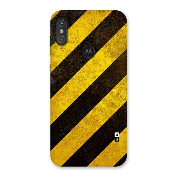 Diagonal Road Pattern Back Case for Motorola One Power