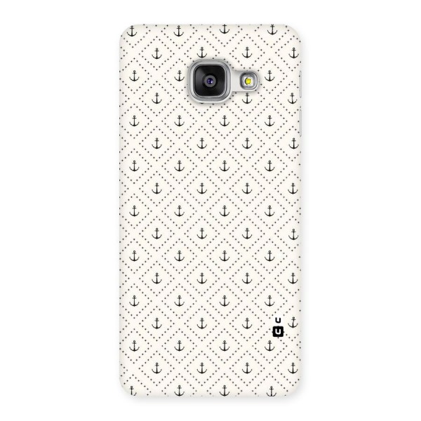 Diamond Anchor Design Back Case for Galaxy A3 2016