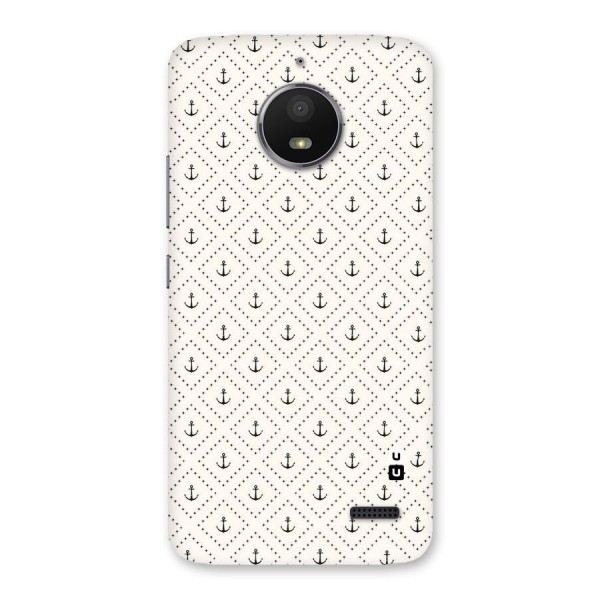 Diamond Anchor Design Back Case for Moto E4