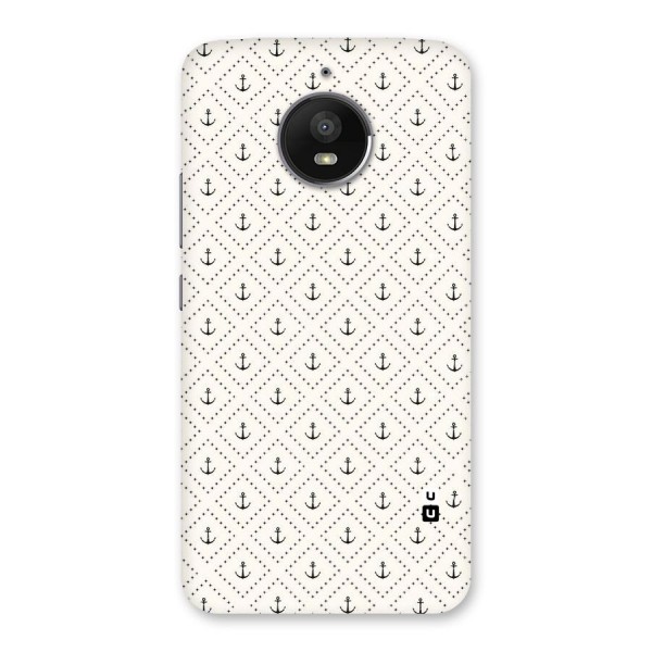 Diamond Anchor Design Back Case for Moto E4 Plus