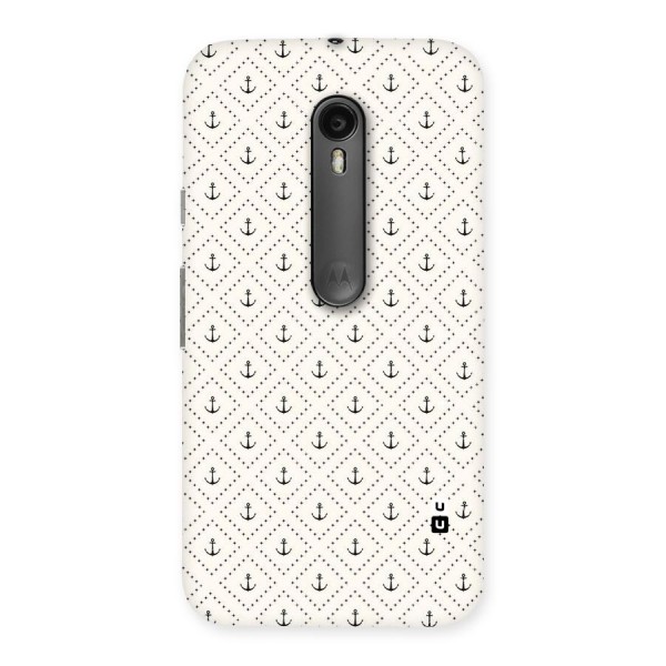 Diamond Anchor Design Back Case for Moto G3