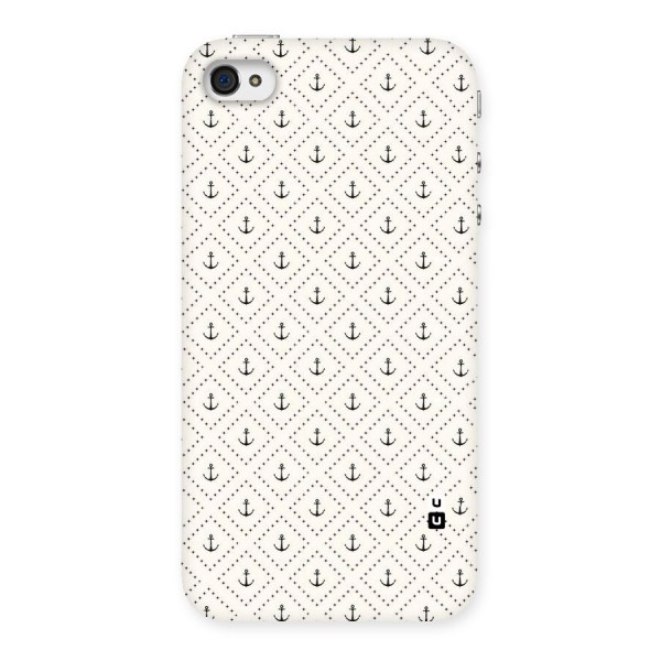 Diamond Anchor Design Back Case for iPhone 4 4s