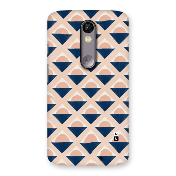 Diamond Circle Pattern Back Case for Moto X Force