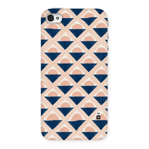 Diamond Circle Pattern Back Case for iPhone 4 4s