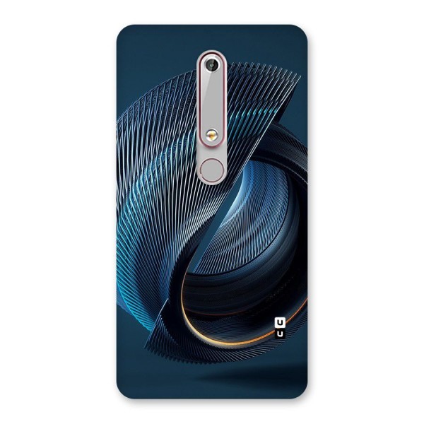 Digital Circle Pattern Back Case for Nokia 6.1