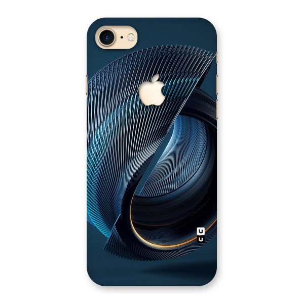 Digital Circle Pattern Back Case for iPhone 7 Apple Cut