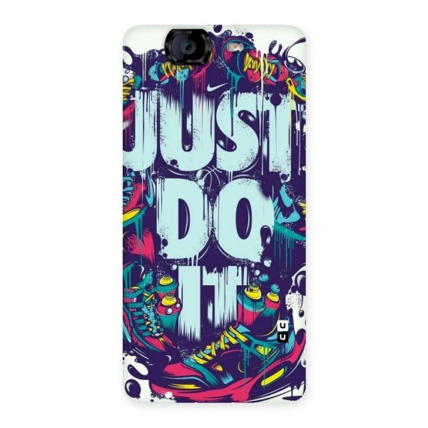 Do It Abstract Back Case for Canvas Knight A350