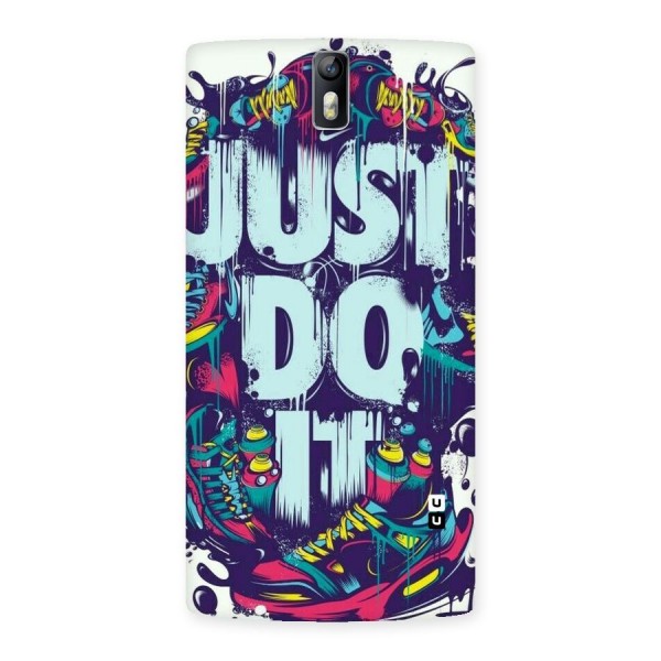 Do It Abstract Back Case for One Plus One