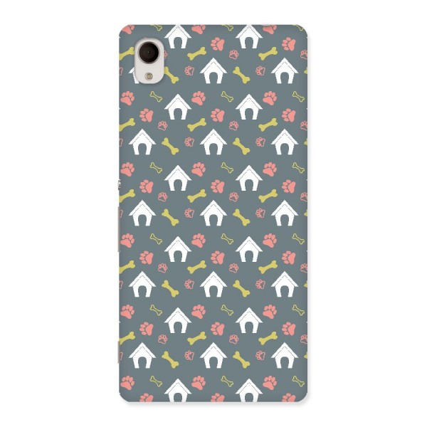 Dog Pattern Back Case for Xperia M4 Aqua