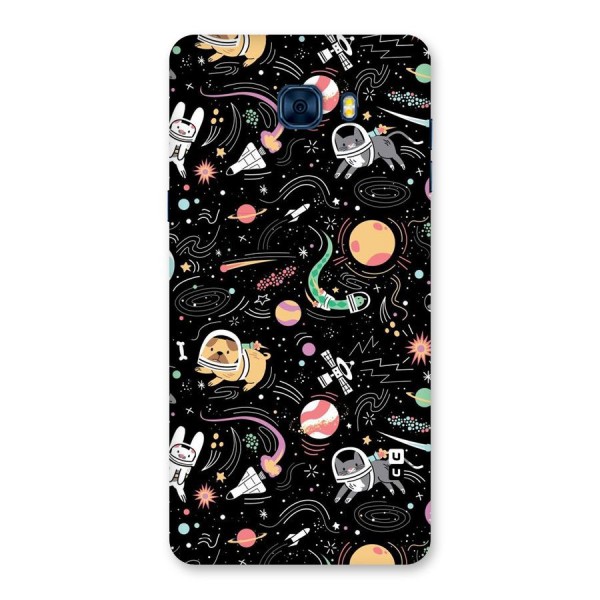 Dog Planetarium Back Case for Galaxy C7 Pro