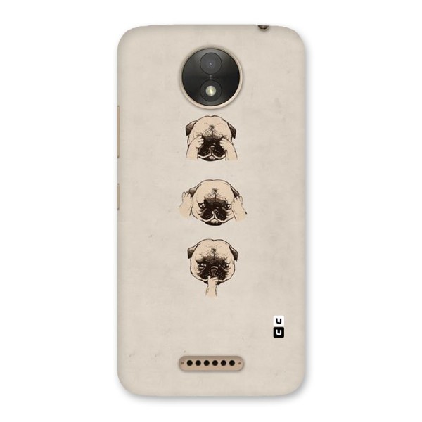 Doggo Moods Back Case for Moto C Plus