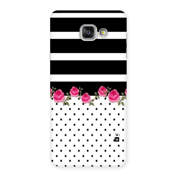 Dots Roses Stripes Back Case for Galaxy A7 2016