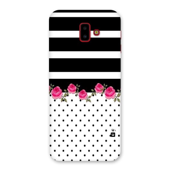 Dots Roses Stripes Back Case for Galaxy J6 Plus