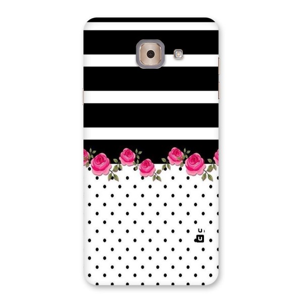 Dots Roses Stripes Back Case for Galaxy J7 Max