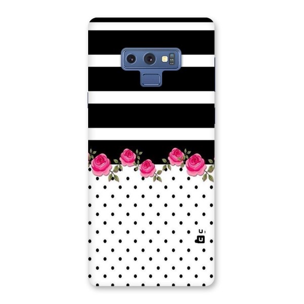 Dots Roses Stripes Back Case for Galaxy Note 9