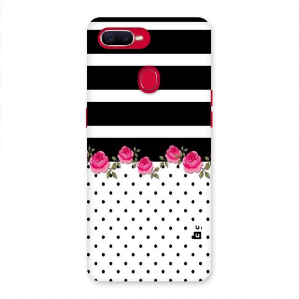 Dots Roses Stripes Back Case for Oppo F9 Pro