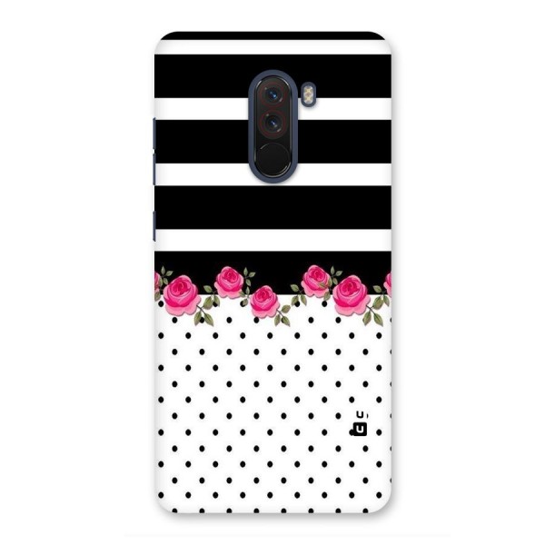 Dots Roses Stripes Back Case for Poco F1