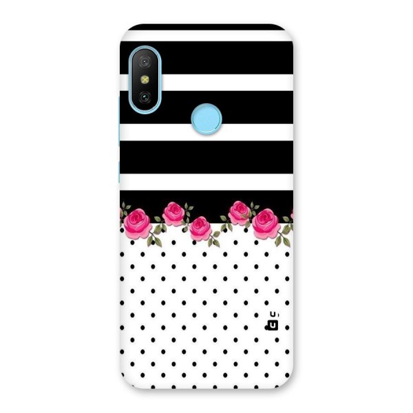 Dots Roses Stripes Back Case for Redmi 6 Pro