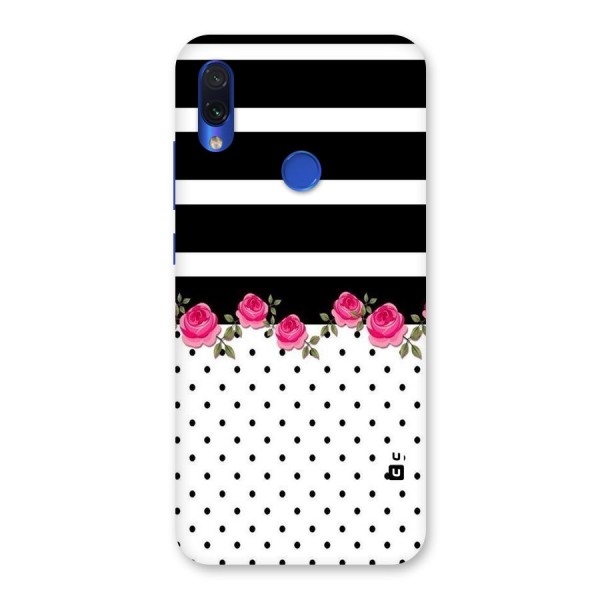 Dots Roses Stripes Back Case for Redmi Note 7