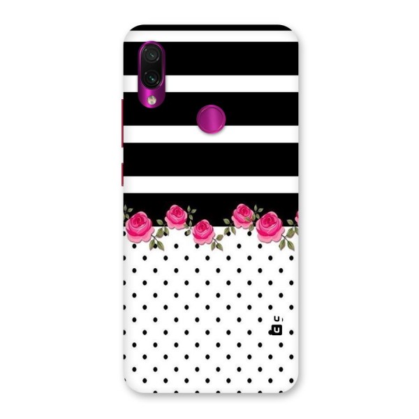 Dots Roses Stripes Back Case for Redmi Note 7 Pro