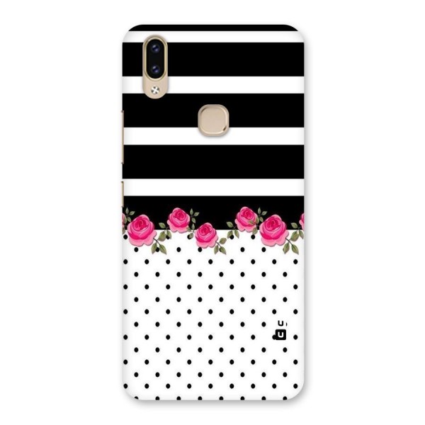 Dots Roses Stripes Back Case for Vivo V9