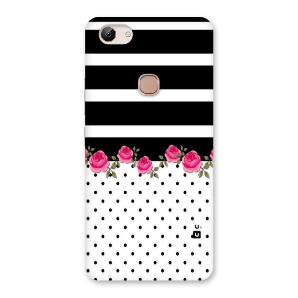 Dots Roses Stripes Back Case for Vivo Y83