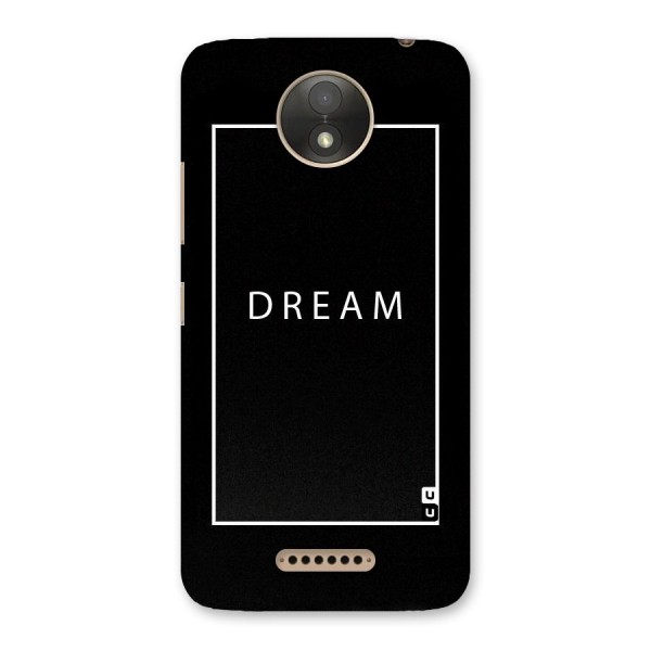 Dream Classic Back Case for Moto C Plus