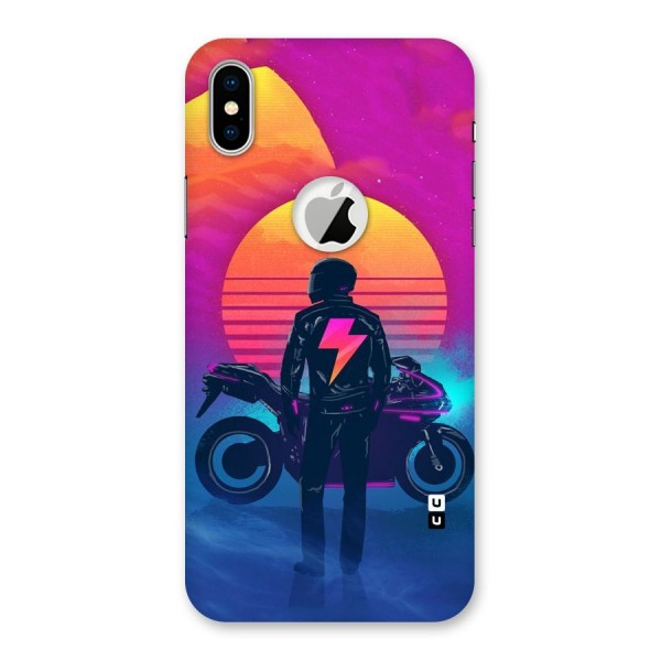 Electric Ride Back Case for iPhone XS Logo Cut