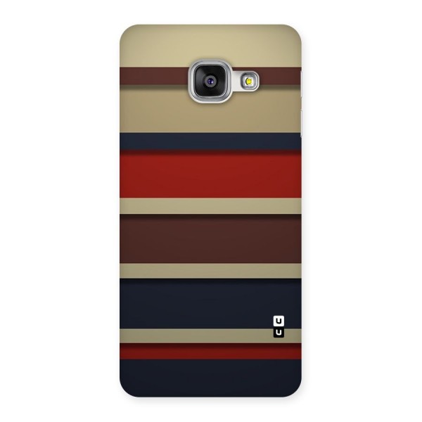 Elegant Stripes Pattern Back Case for Galaxy A3 2016