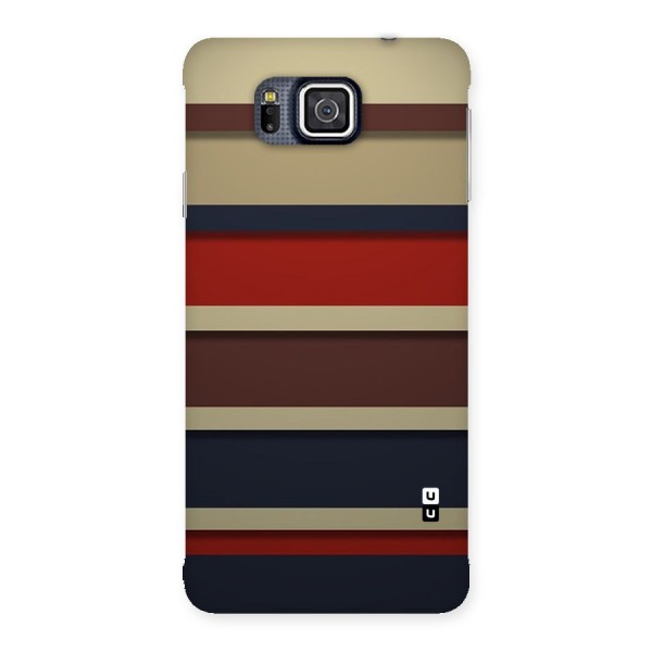 Elegant Stripes Pattern Back Case for Galaxy Alpha