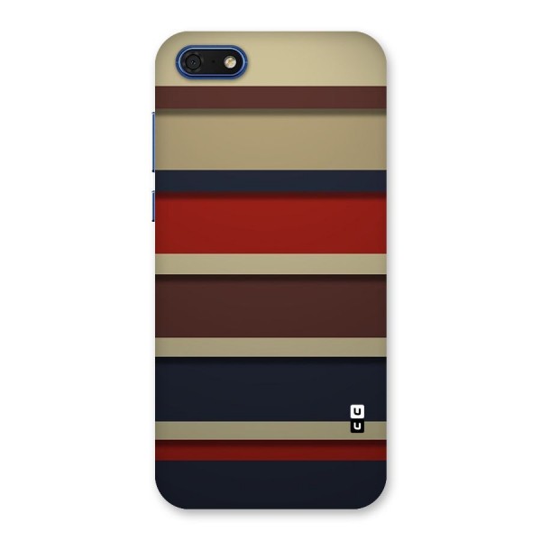 Elegant Stripes Pattern Back Case for Honor 7s