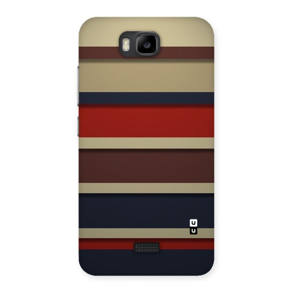 Elegant Stripes Pattern Back Case for Honor Bee